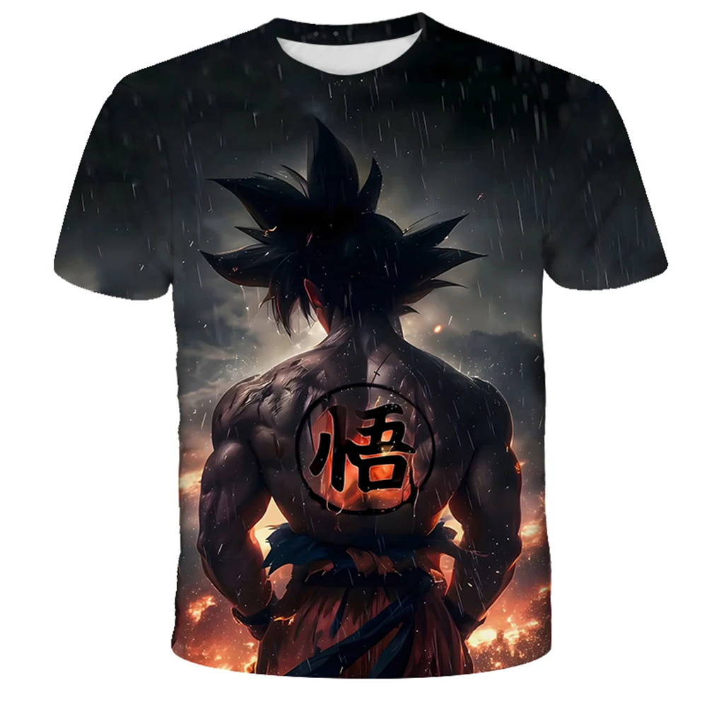 Dragon Ball Super Goku SSJ Power Up 3D Quick Dry T-Shirt Adult Kids Sports Casual DBZ Merch Summer Outdoor Fashion Streetwear