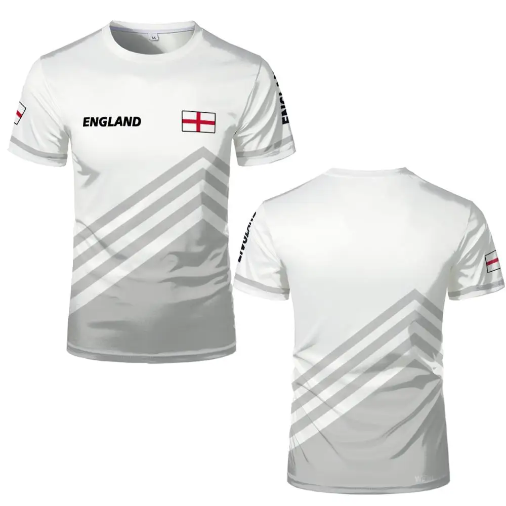 2026 New England Flag Printed Jersey Fashion Casual Streetwear Short Sleeve Top Men's And Women's Soccer Training O-Neck T-shirt