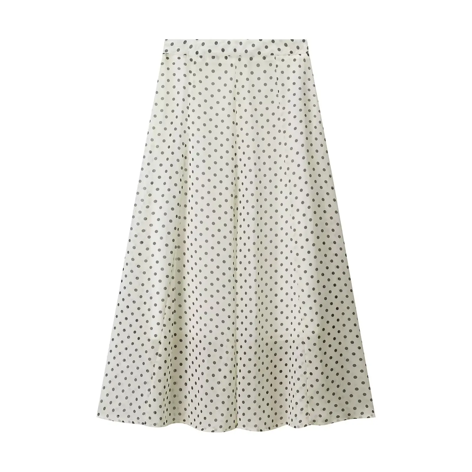 CharmChant Women's Polka Dot Sheer Chiffon Oversized Shirt & Maxi Skirt 2 Piece Set Spring 2026 Retro Elegant Chic Party Outfits