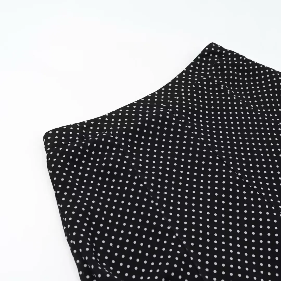 CharmChant Women's Polka Dot Sheer Chiffon Oversized Shirt & Maxi Skirt 2 Piece Set Spring 2026 Retro Elegant Chic Party Outfits