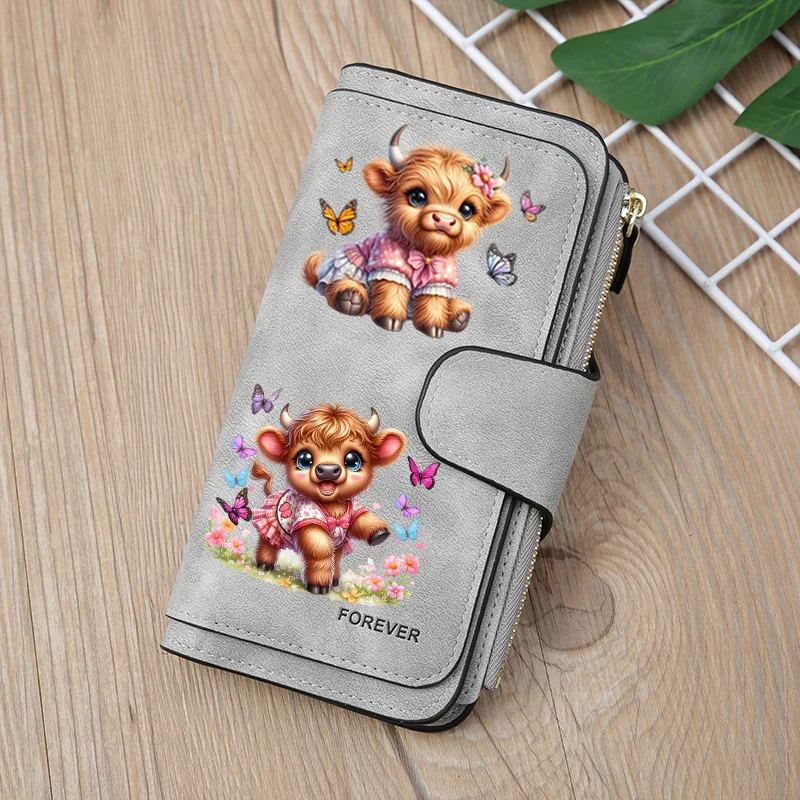 The new design is a highlight Women's Long Wallet features multiple card slots a coin pocket and a cell phone pouch Perfect gift