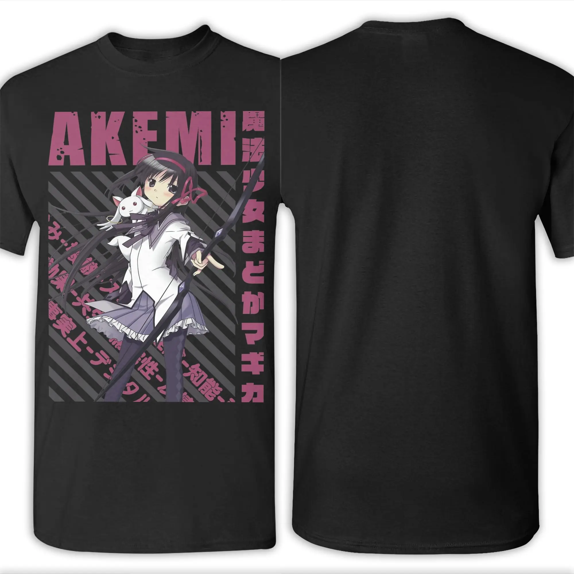 Men's T-Shirts Mahou Shoujo Homura Akemi Casual Cotton Tees Short Sleeve Madoka Magica Anime T Shirt O Neck Clothing Gift Idea