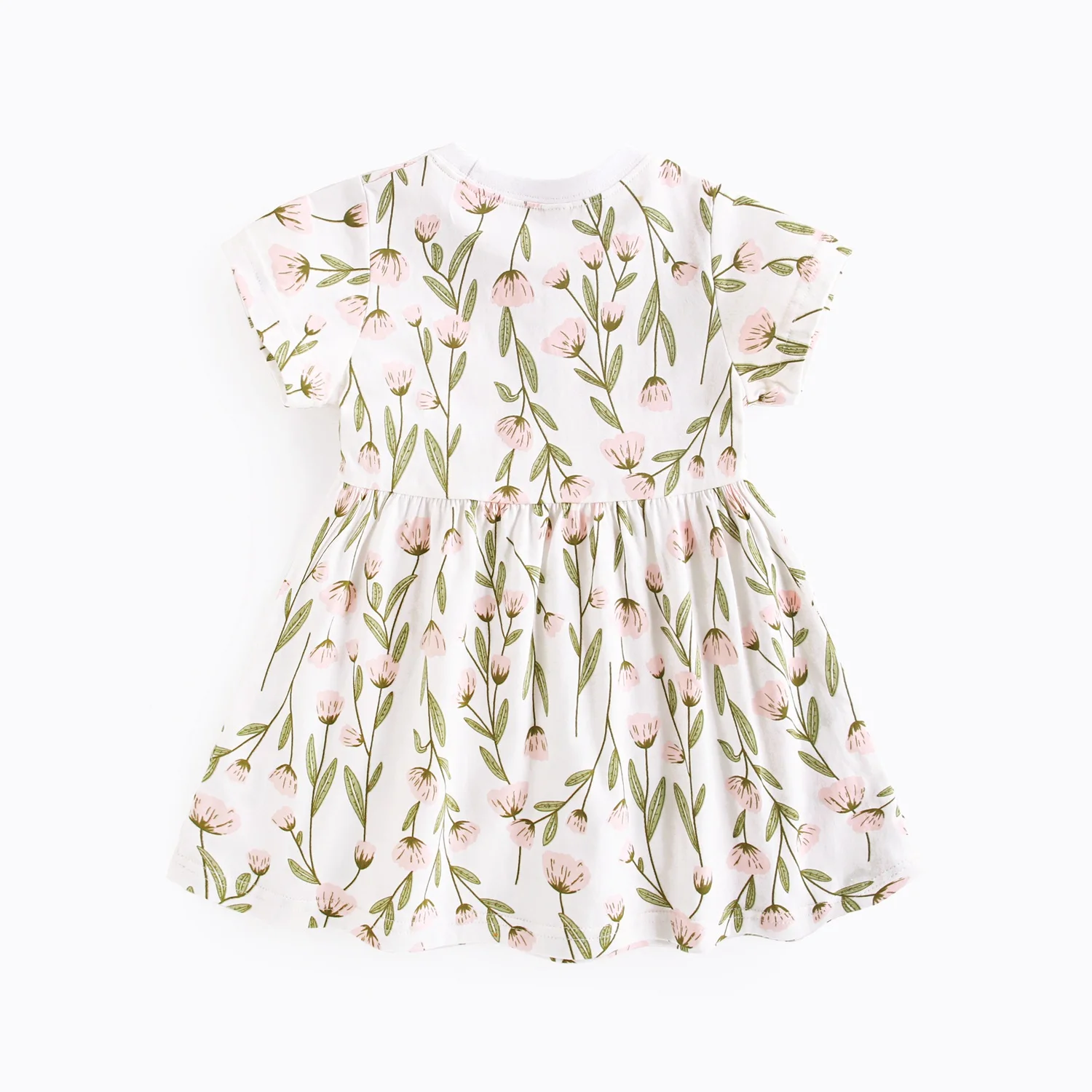 Sanlutoz Summer Fashion Kids Dress Floral Baby Girls Dress Clothing Cotton