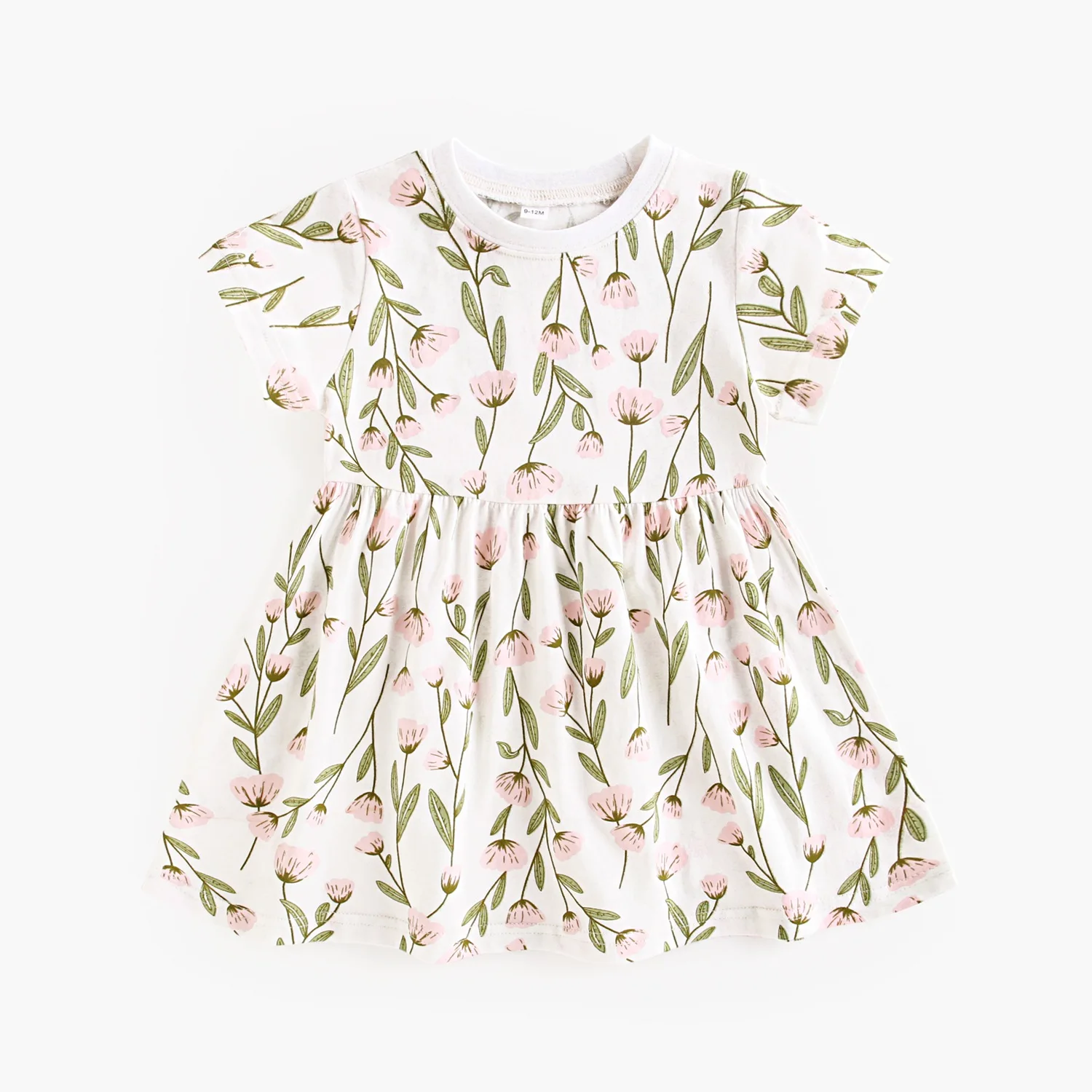 Sanlutoz Summer Fashion Kids Dress Floral Baby Girls Dress Clothing Cotton