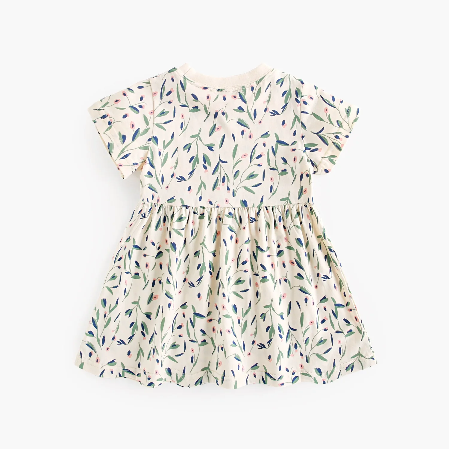 Sanlutoz Summer Fashion Kids Dress Floral Baby Girls Dress Clothing Cotton