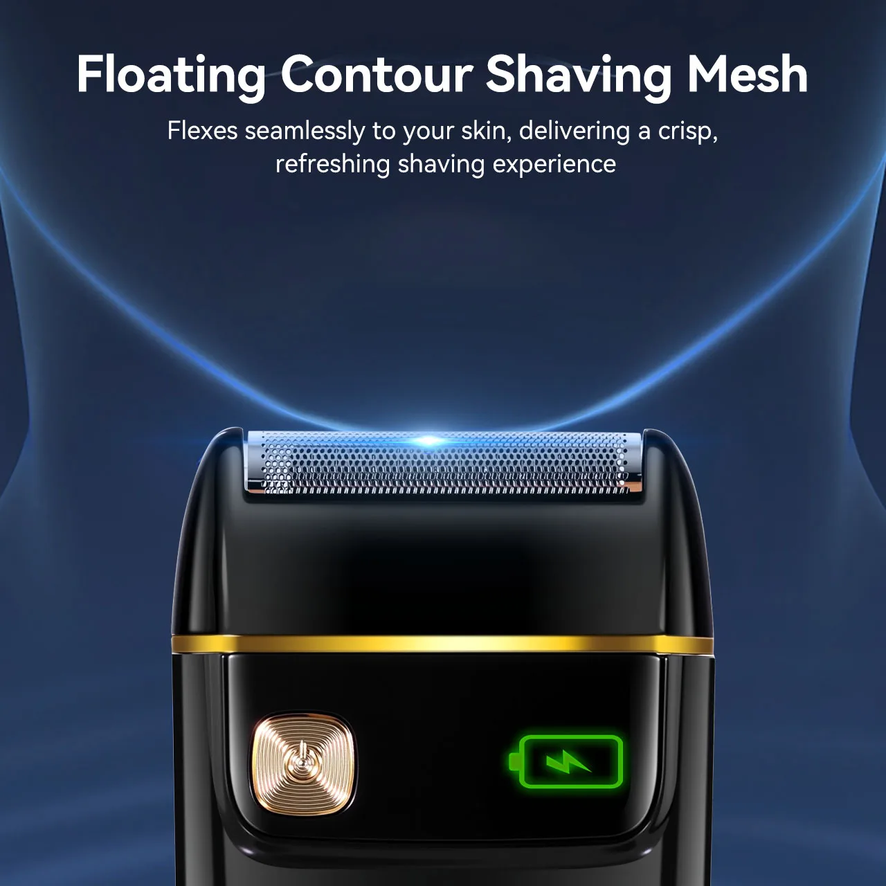 Solimpia Portable Mini Electric Shaver for Men Single-Head Reciprocating Smart Digital Display Beard Razor 6200 RPM Rechargeable