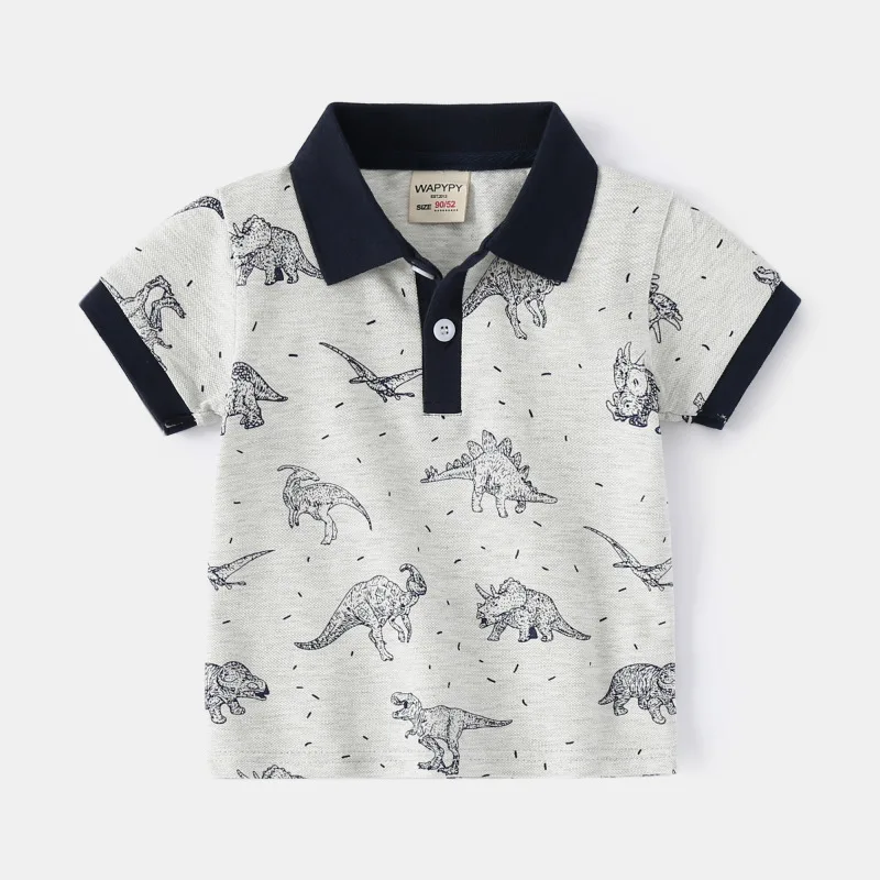 Toddler Kids Short Sleeve POLO Shirts Summer Casual Cotton Tees for Baby Outerwear Children 1 to 7 Y Solid T-shirts Baby Tops