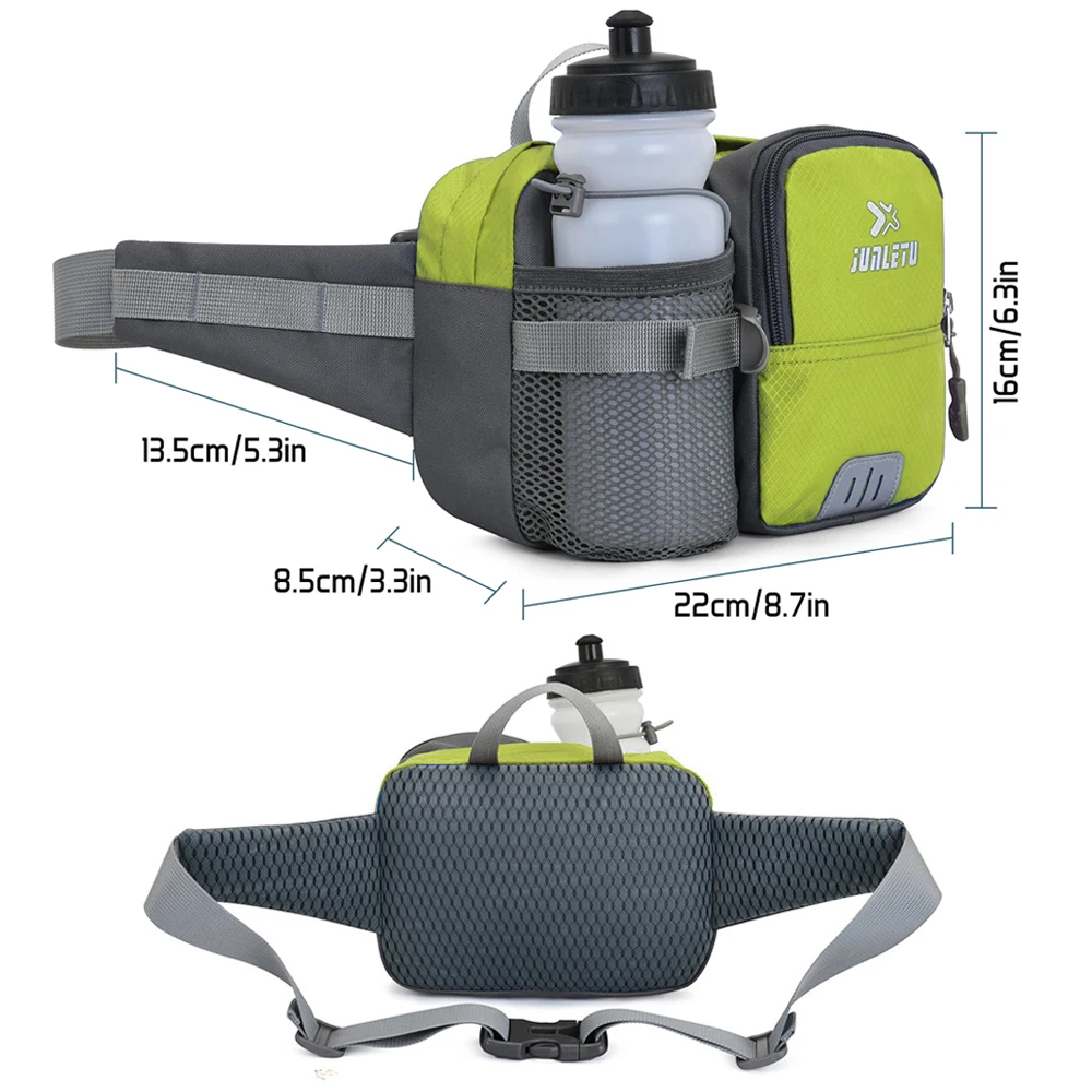 1PCSFanny Pack Waist Bag - Unisex Running Gear with Phone & Water Bottle Holder, Adjustable Belt for Travel, Workout & Hiking
