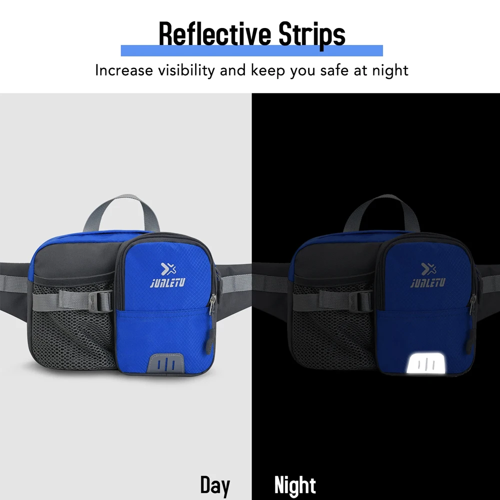 1PCSFanny Pack Waist Bag - Unisex Running Gear with Phone & Water Bottle Holder, Adjustable Belt for Travel, Workout & Hiking