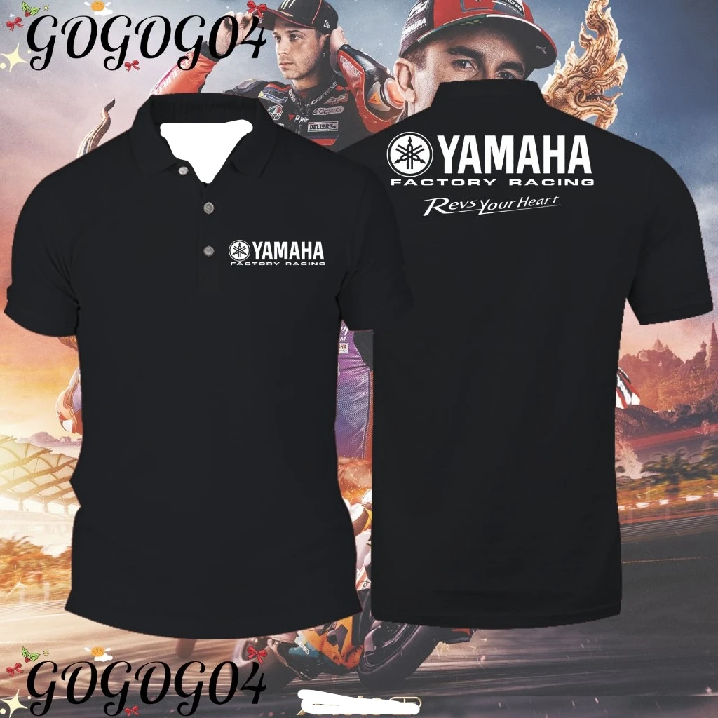 YAMAHA Motorcycle Racing Team Polo Shirt Exclusive Racing Version MXGP Off-Road Riding Short Sleeve Venue Uniform Work Shirt
