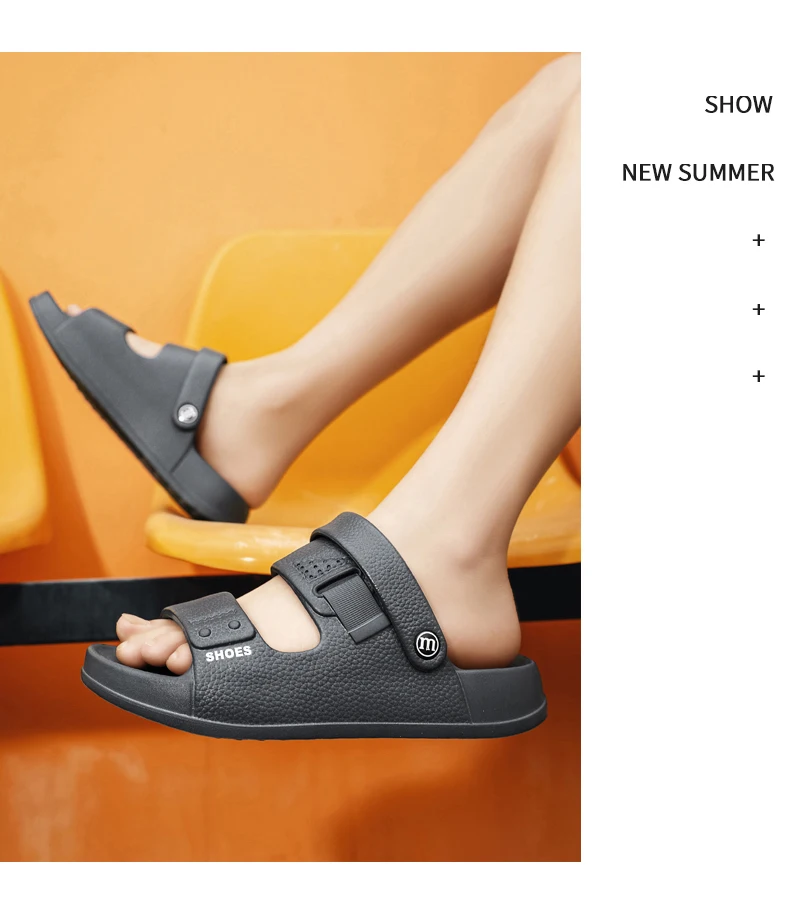 Men's Premium Summer Slippers Fashion Anti-slip Outdoor Beach Sandals 2026 New Soft Sole EVA Slides Thick Sole Casual slippers