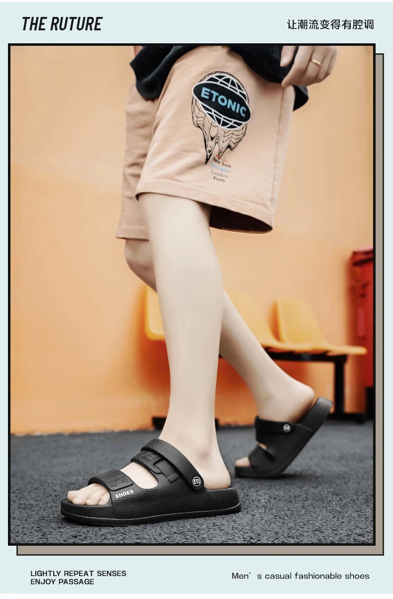 Men's Premium Summer Slippers Fashion Anti-slip Outdoor Beach Sandals 2026 New Soft Sole EVA Slides Thick Sole Casual slippers