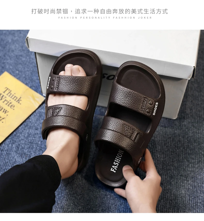 Men's Premium Summer Slippers Fashion Anti-slip Outdoor Beach Sandals 2026 New Soft Sole EVA Slides Thick Sole Casual slippers