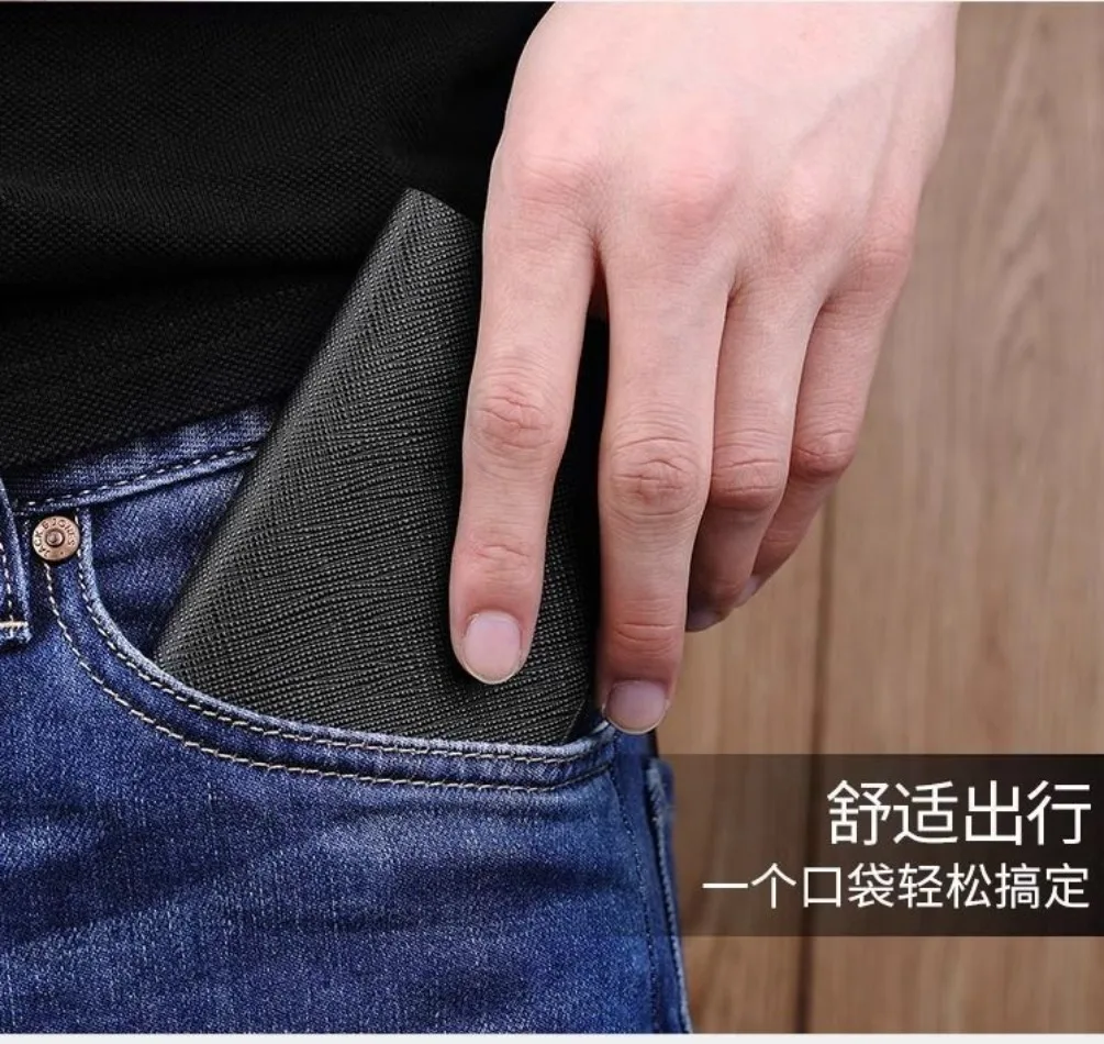 New in Trendy Men's Short Wallet Horizontal Vertical Slim Card Holder Wallet Card Bag for Students ID Bank Card Card Holder