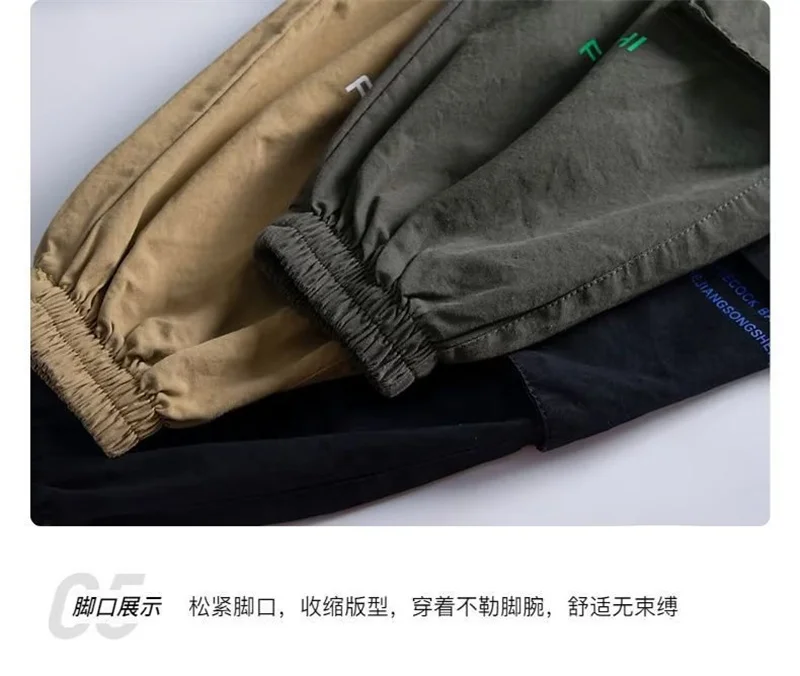 New Boys Cargo Pants Summer Autumn Casual Long Style Trousers Kids Joggers Spring Children Sport Pants 4-14 Years
