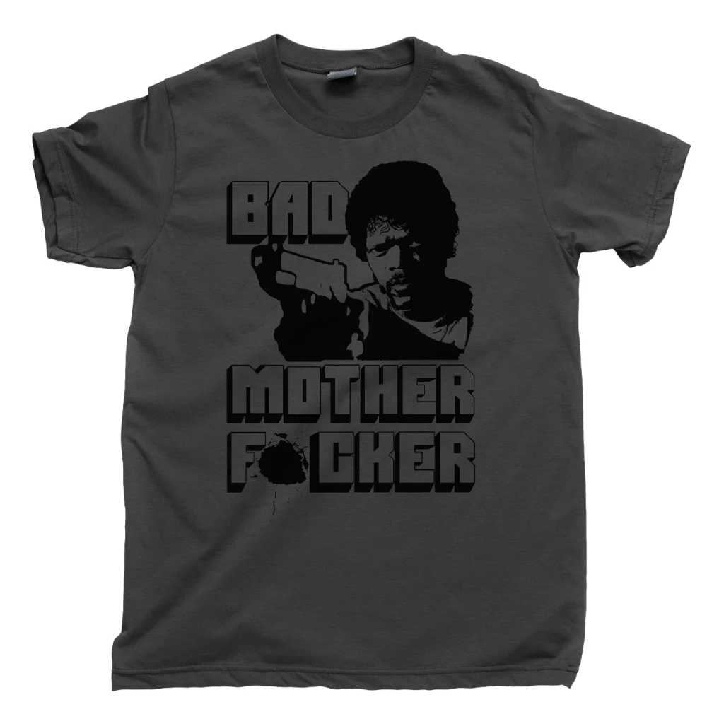 Pulp Fiction T-shirt BMF wallet Jules Winfield Vincent Vega John Travolta pure cotton loose-fitting casual shirt for couples