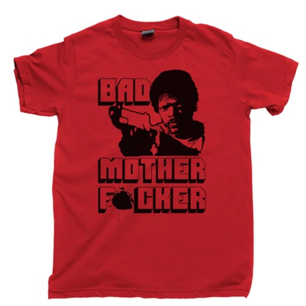 Pulp Fiction T-shirt BMF wallet Jules Winfield Vincent Vega John Travolta pure cotton loose-fitting casual shirt for couples