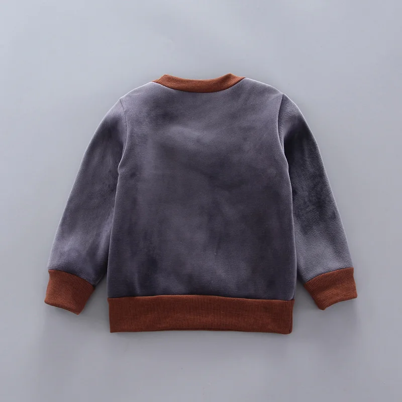 Winter Baby Clothing Sets Autumn Boys Girls Thick Warm Suits Hooded Sweater Cartoon Cute Bear Three-Piece kids Outfits 0-4 Years