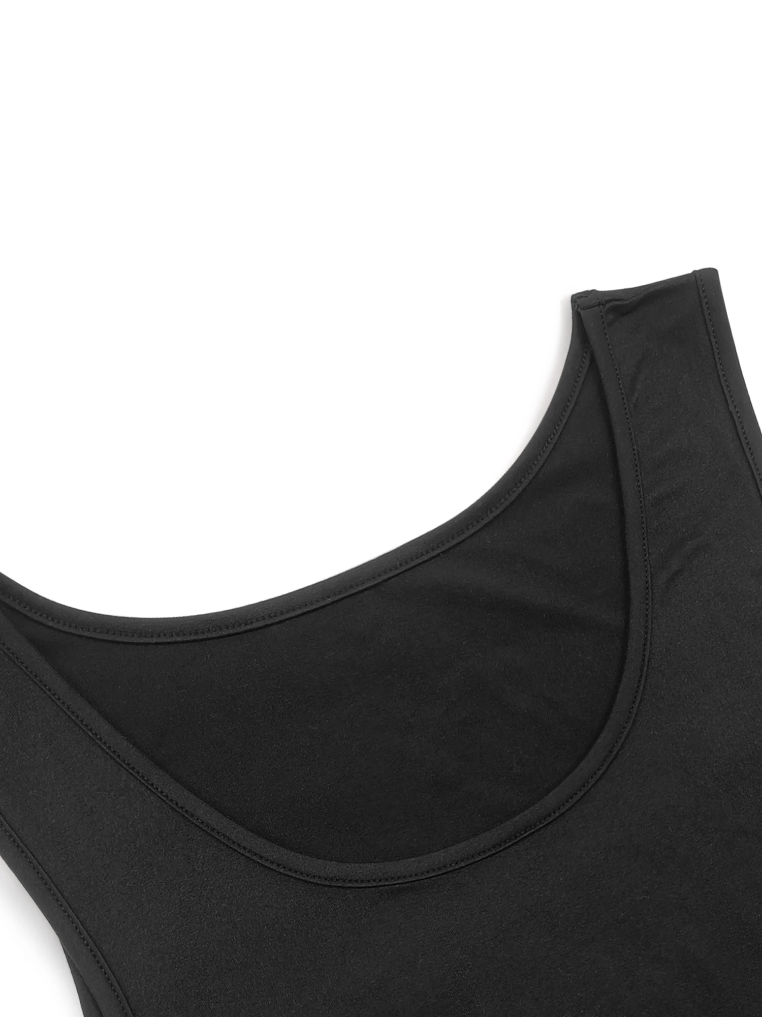 Summer 2026 Basic Sleeveless Tank Dress Solid Color Crew Neck Loose A-Line T-Shirt Casual Daily Wear
