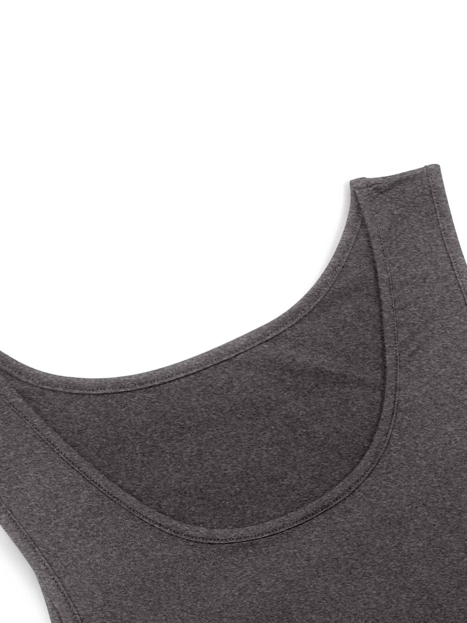 Summer 2026 Basic Sleeveless Tank Dress Solid Color Crew Neck Loose A-Line T-Shirt Casual Daily Wear
