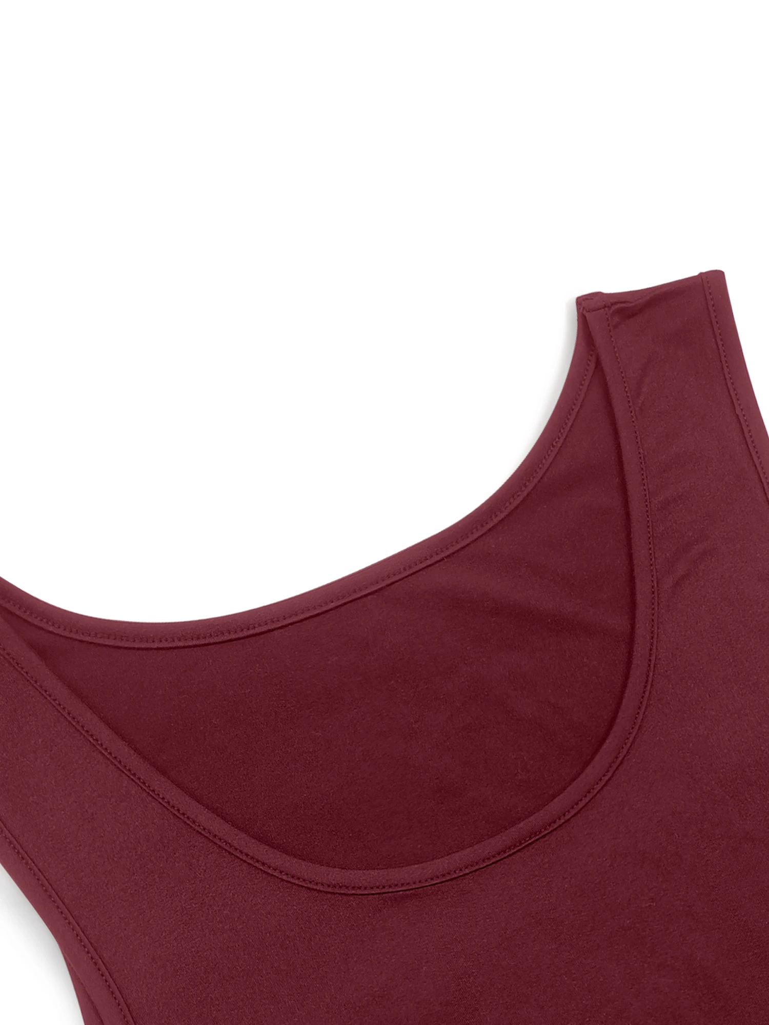 Summer 2026 Basic Sleeveless Tank Dress Solid Color Crew Neck Loose A-Line T-Shirt Casual Daily Wear