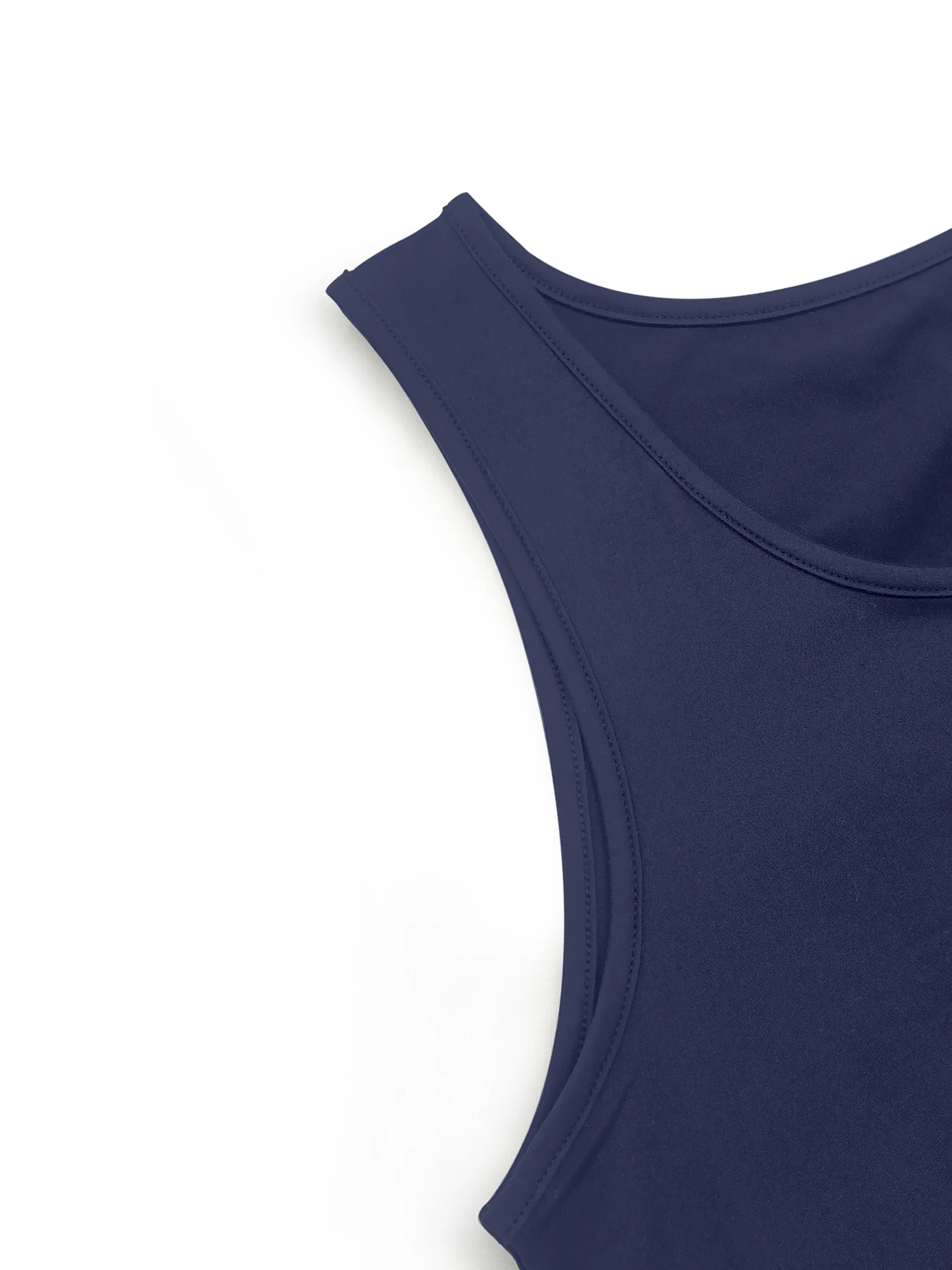 Summer 2026 Basic Sleeveless Tank Dress Solid Color Crew Neck Loose A-Line T-Shirt Casual Daily Wear