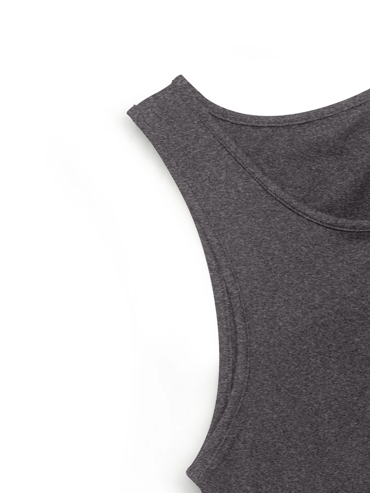 Summer 2026 Basic Sleeveless Tank Dress Solid Color Crew Neck Loose A-Line T-Shirt Casual Daily Wear
