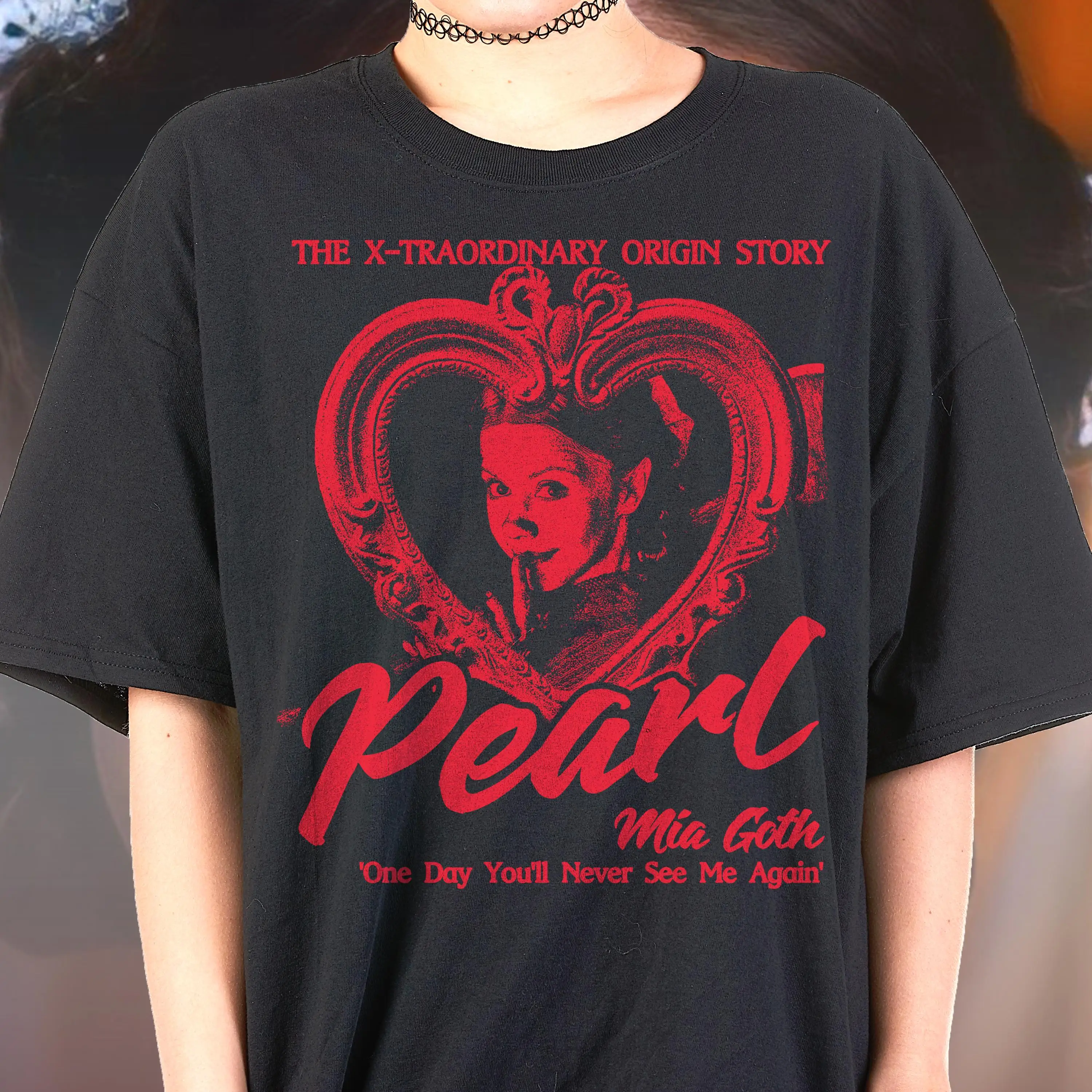 Pearl Mia Goth Tshirt Movie Tshirt Horror Shirt Streetwear Top Summer Men's and Women's Loose and Breathable T-shirt Top