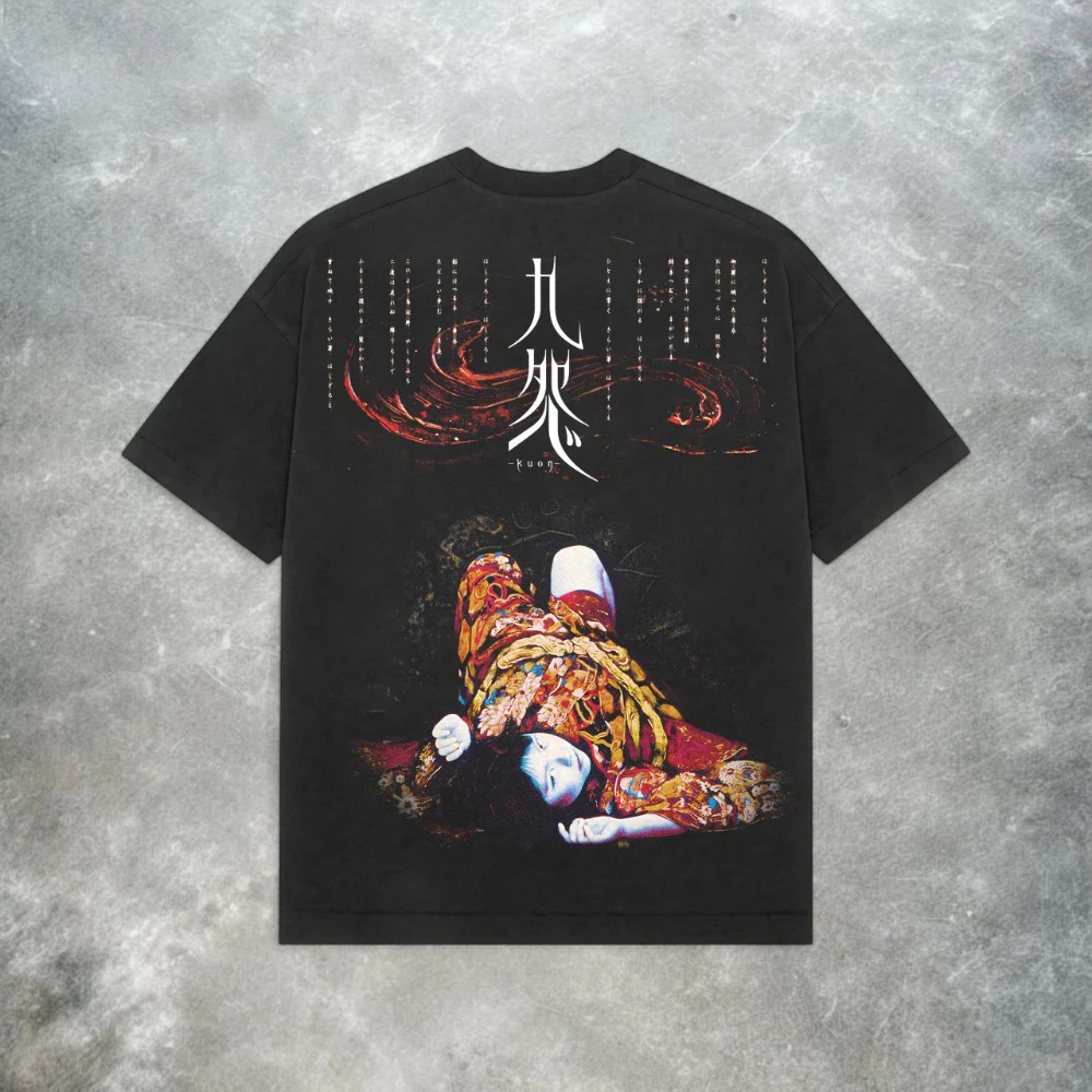 Kuon T-shirts – From Software Horror Games, Y2K Grunge Style T-shirts Casual Pure Cotton Couple All-Season Streetwear Shirts