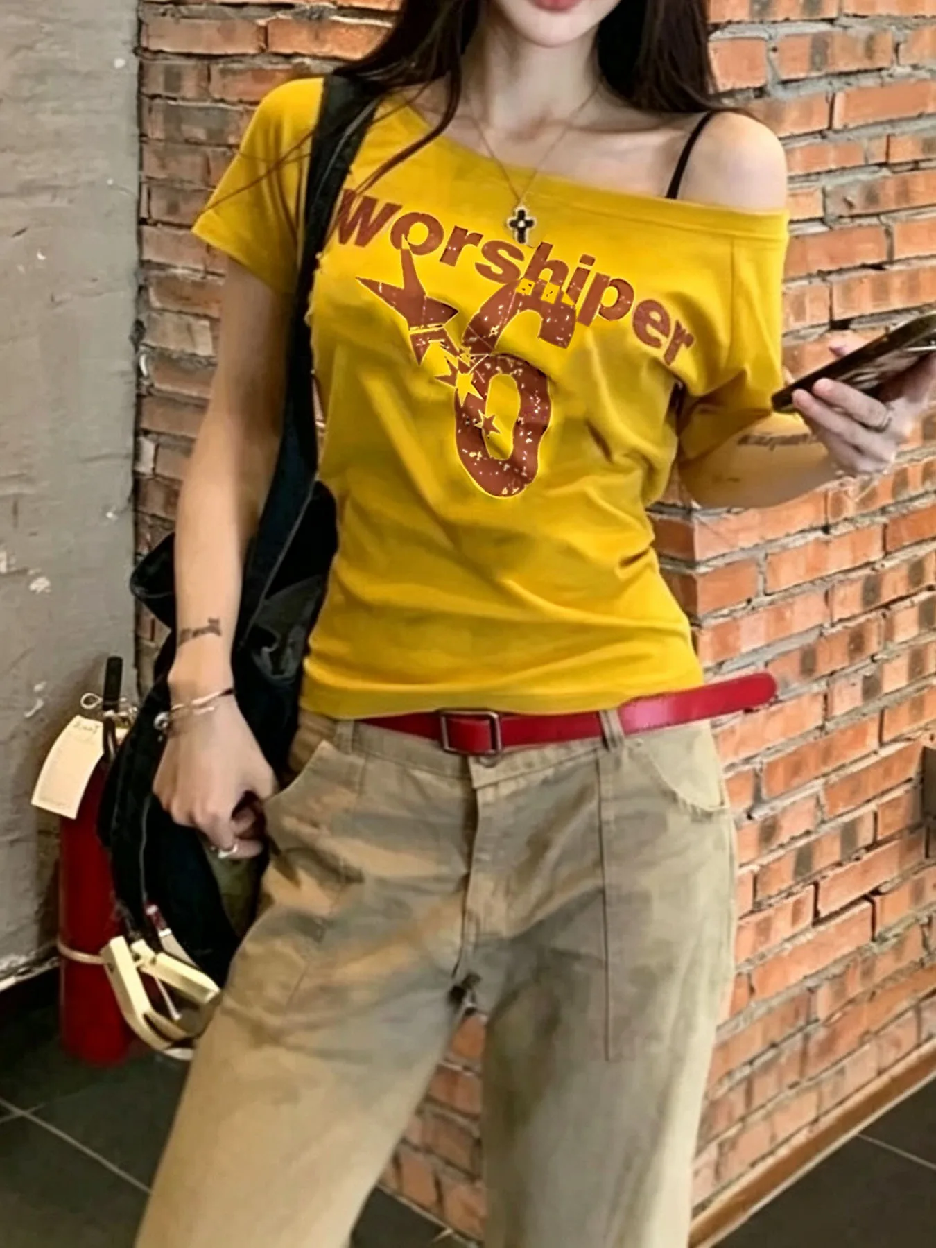 Y2k Sport Summer Off Shoulder Top Women Sexy Vintage 2000s Short Sleeve T Shirt Lady Body Basic Crop Top Female Casual