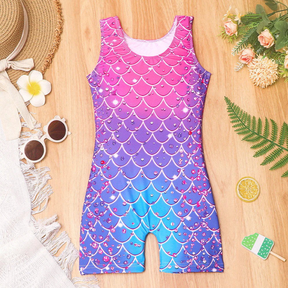 Girls Swimsuits Mermaid Bathing Suits Toddler Kids One Piece Swimwear Summer Beach Sport Swimming Costume