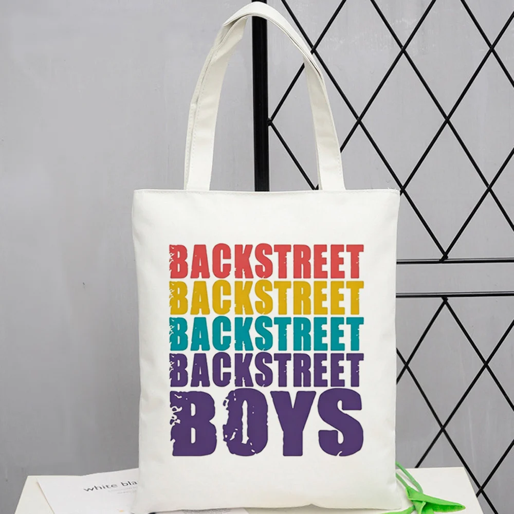 Backstreet Boys tote bag canvas torba na zakupy einkaufstasche grocery shopper woman