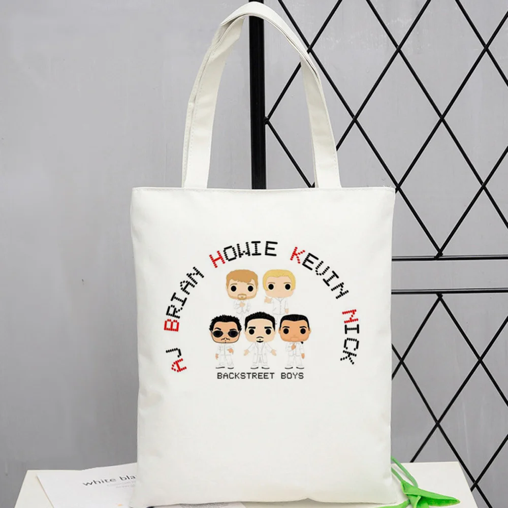 Backstreet Boys tote bag canvas torba na zakupy einkaufstasche grocery shopper woman