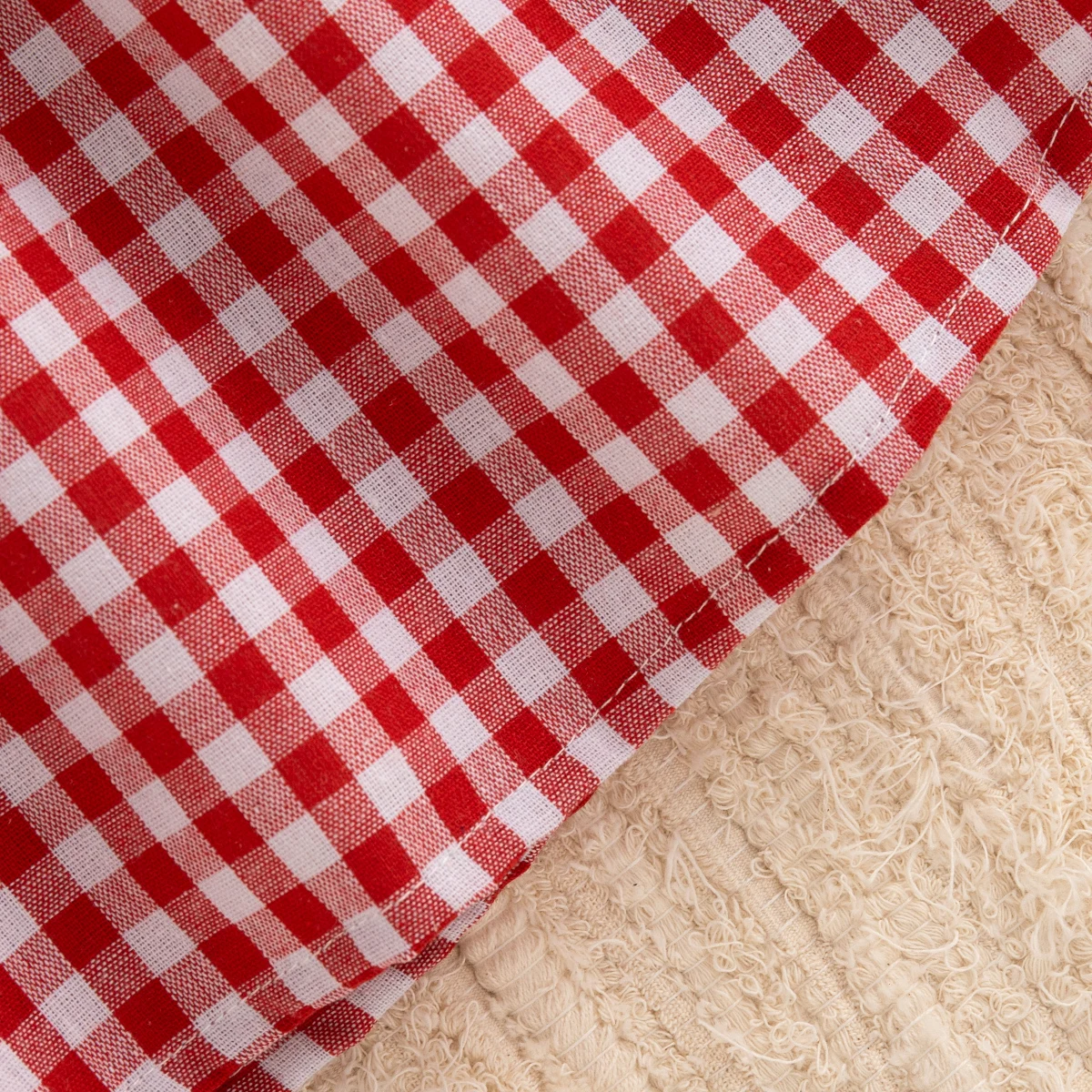 Baby Girl Dresses Summer Cotton Checkered Strawberry Pattern Girls Dresses Sweet Sleeveless Beach Baby Clothing