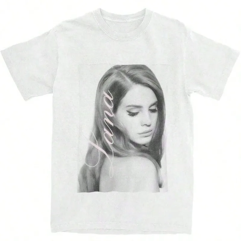 Y2K Harajuku Retro T-shirt Trendy Lana Del Rey Printed T-shirt Summer New Style Suitable for Both Men and Women