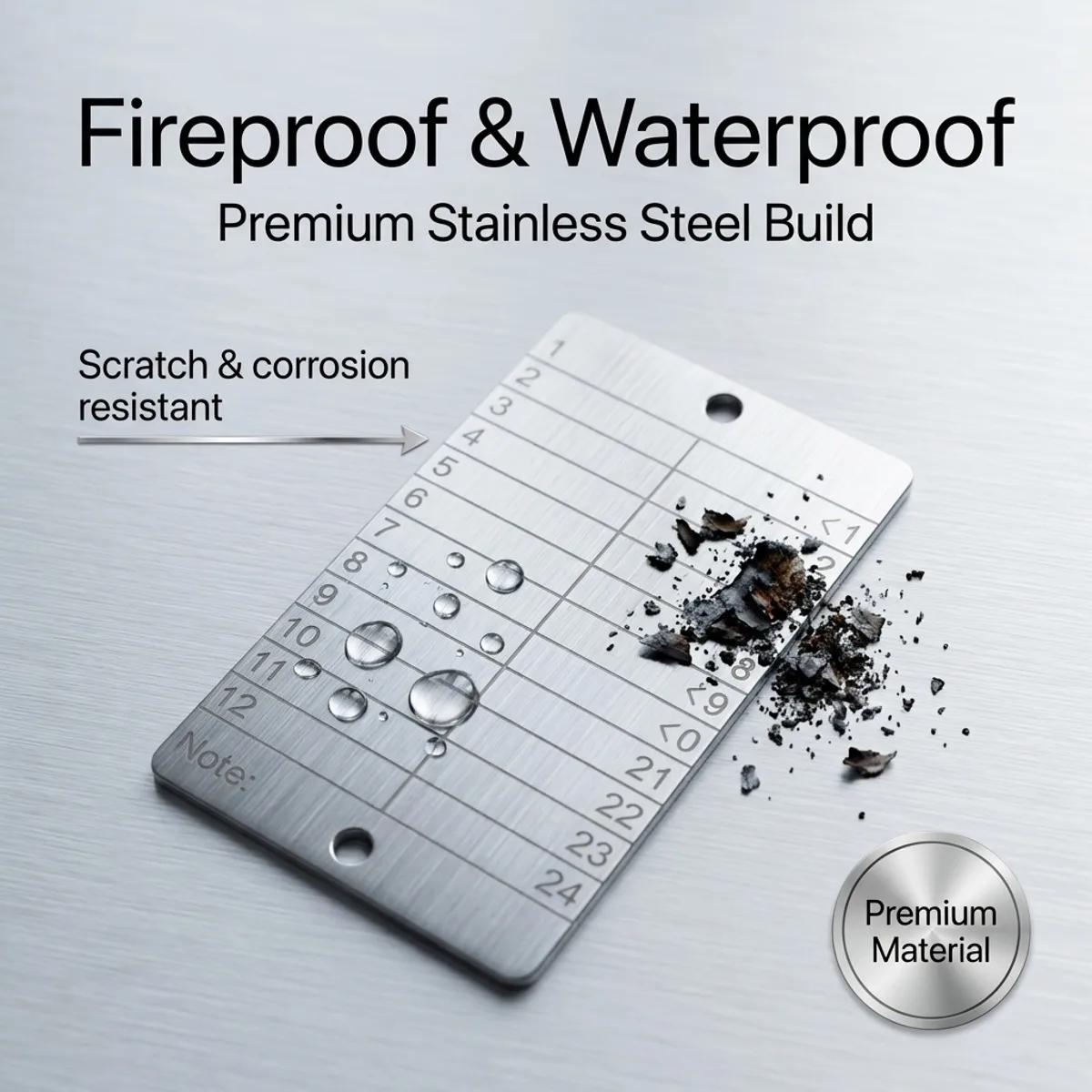 A Set of Stainless Steel Password Book Cold Wallet Suitable for Bitcoin Cryptocurrency Dogecoin Password Storage Compatible With