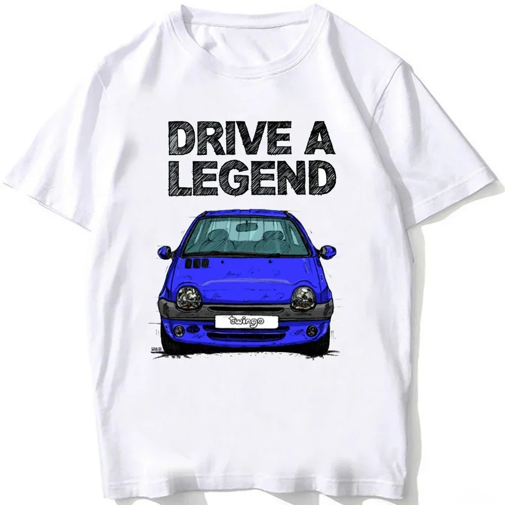 2026 New Drive A Legend Twingo Late Halogen Model Sport Car T-Shirt Boy White Tees Man's Clothing Summer Casual T Shirt
