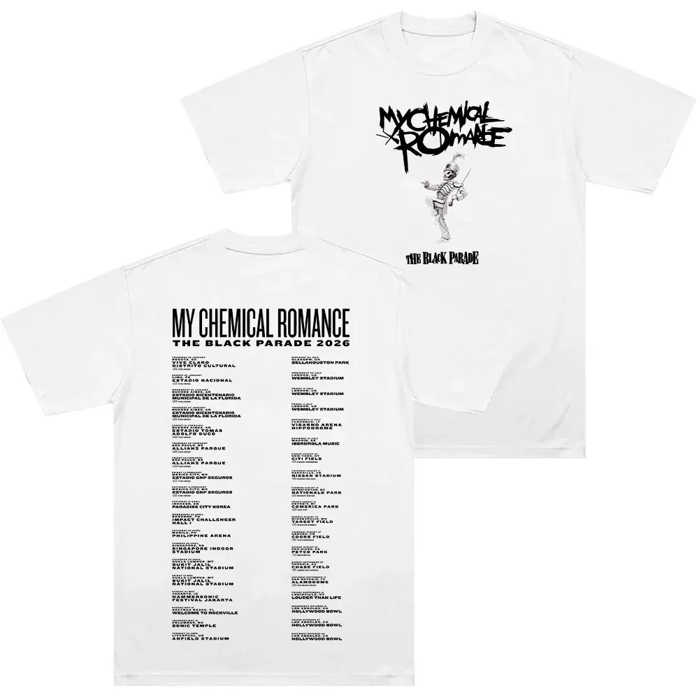 My Chemical Romance The Black Parade 2026 Tour T-Shirt, Unisex Pure Cotton Stylish Graphic Casual Comfort Short-Sleeve T-Shirt