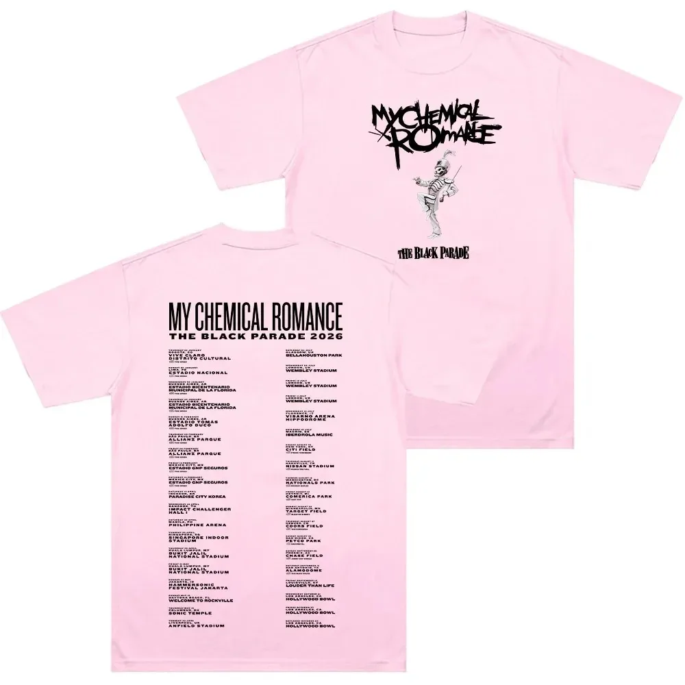 My Chemical Romance The Black Parade 2026 Tour T-Shirt, Unisex Pure Cotton Stylish Graphic Casual Comfort Short-Sleeve T-Shirt