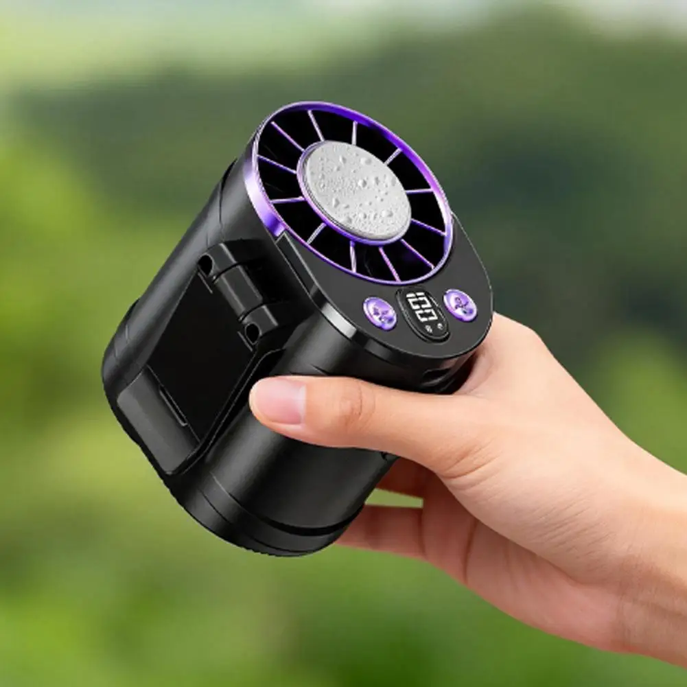 Portable Waist Mounted Fan Semiconductor Cooling Personal Air Conditioner 3000mAh Turbo Outdoor Working Cooling Fan