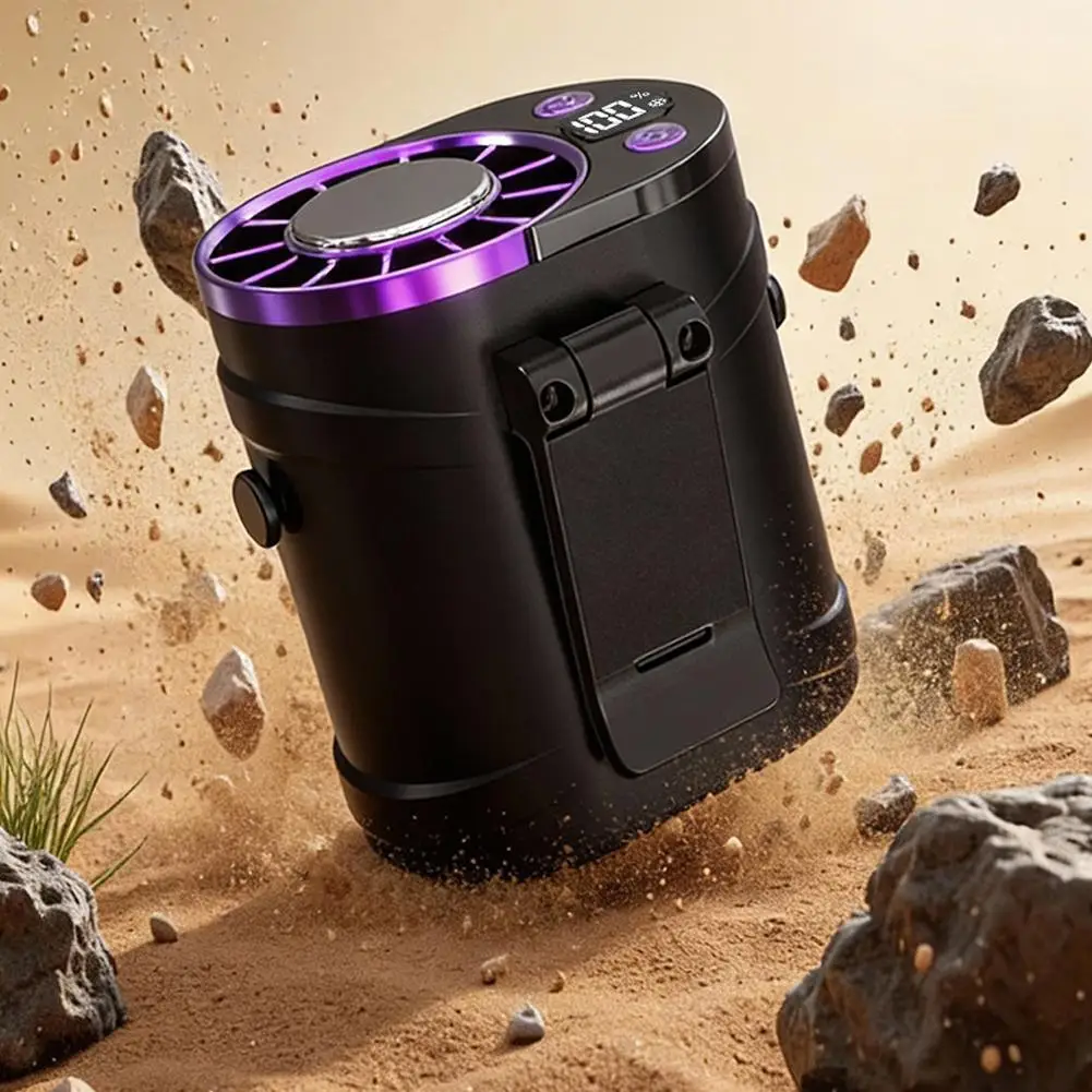 Portable Waist Mounted Fan Semiconductor Cooling Personal Air Conditioner 3000mAh Turbo Outdoor Working Cooling Fan