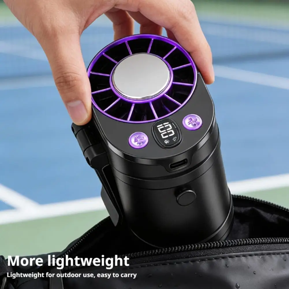 Portable Waist Mounted Fan Semiconductor Cooling Personal Air Conditioner 3000mAh Turbo Outdoor Working Cooling Fan