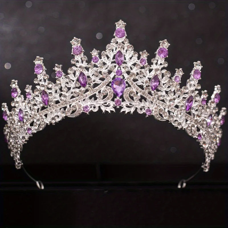 Baroque Crystal Tiaras And Crowns For Women Rhinestone Prom Diadem Headband Bridal Wedding Hair Accessories Jewelry Crown Tiara