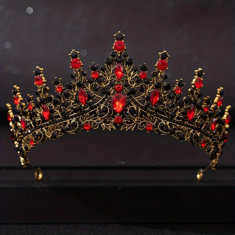 Baroque Crystal Tiaras And Crowns For Women Rhinestone Prom Diadem Headband Bridal Wedding Hair Accessories Jewelry Crown Tiara