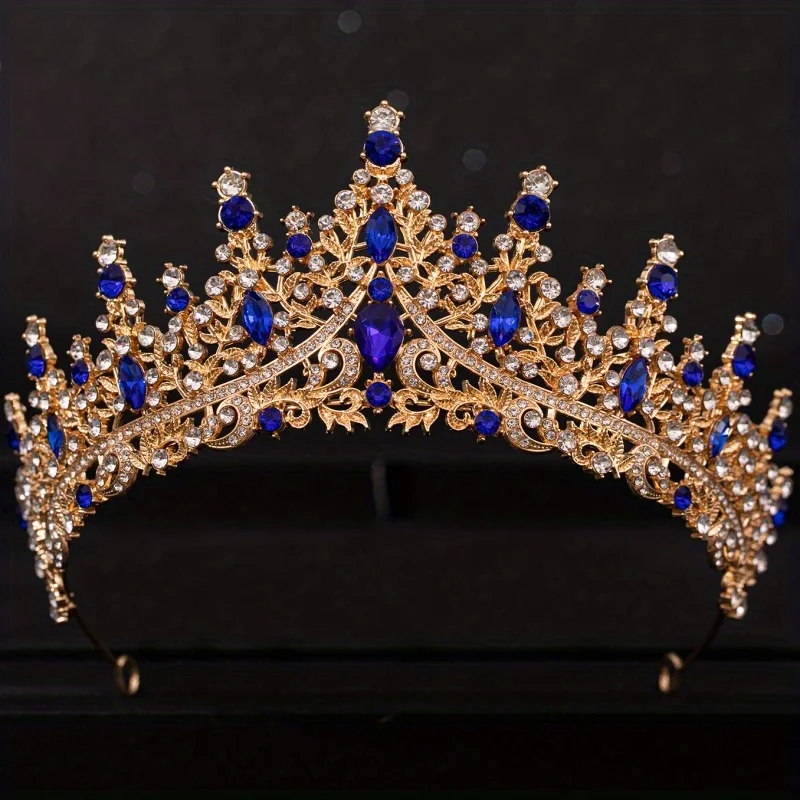 Baroque Crystal Tiaras And Crowns For Women Rhinestone Prom Diadem Headband Bridal Wedding Hair Accessories Jewelry Crown Tiara