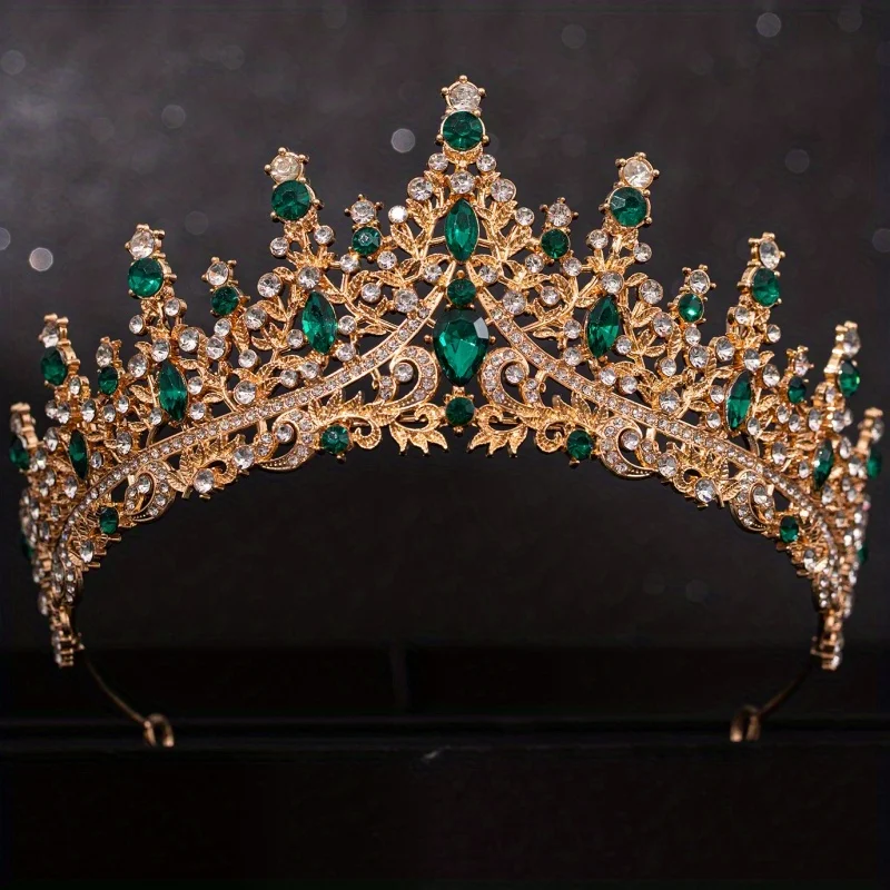 Baroque Crystal Tiaras And Crowns For Women Rhinestone Prom Diadem Headband Bridal Wedding Hair Accessories Jewelry Crown Tiara