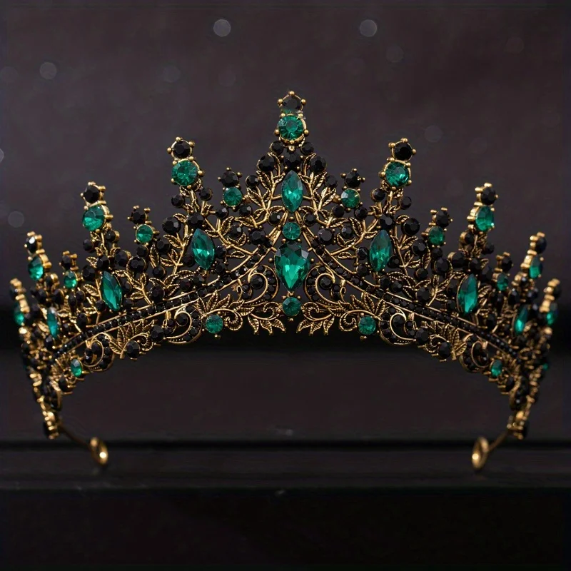Baroque Crystal Tiaras And Crowns For Women Rhinestone Prom Diadem Headband Bridal Wedding Hair Accessories Jewelry Crown Tiara