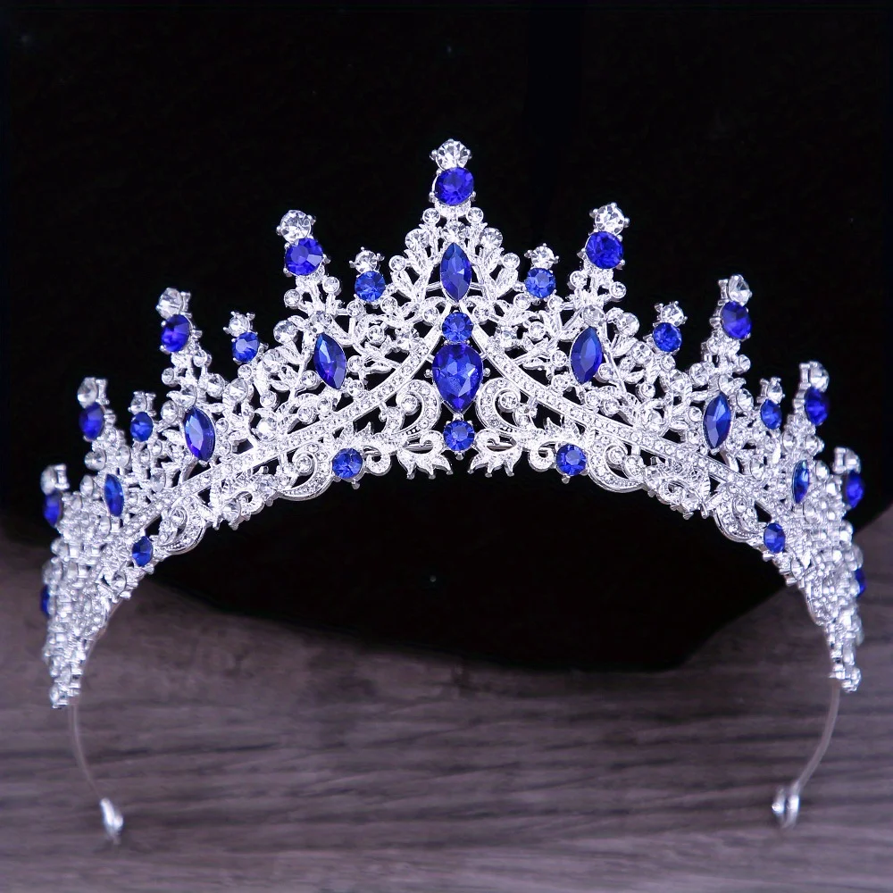Baroque Crystal Tiaras And Crowns For Women Rhinestone Prom Diadem Headband Bridal Wedding Hair Accessories Jewelry Crown Tiara