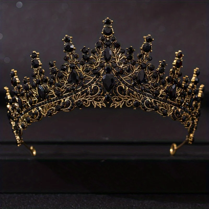 Baroque Crystal Tiaras And Crowns For Women Rhinestone Prom Diadem Headband Bridal Wedding Hair Accessories Jewelry Crown Tiara