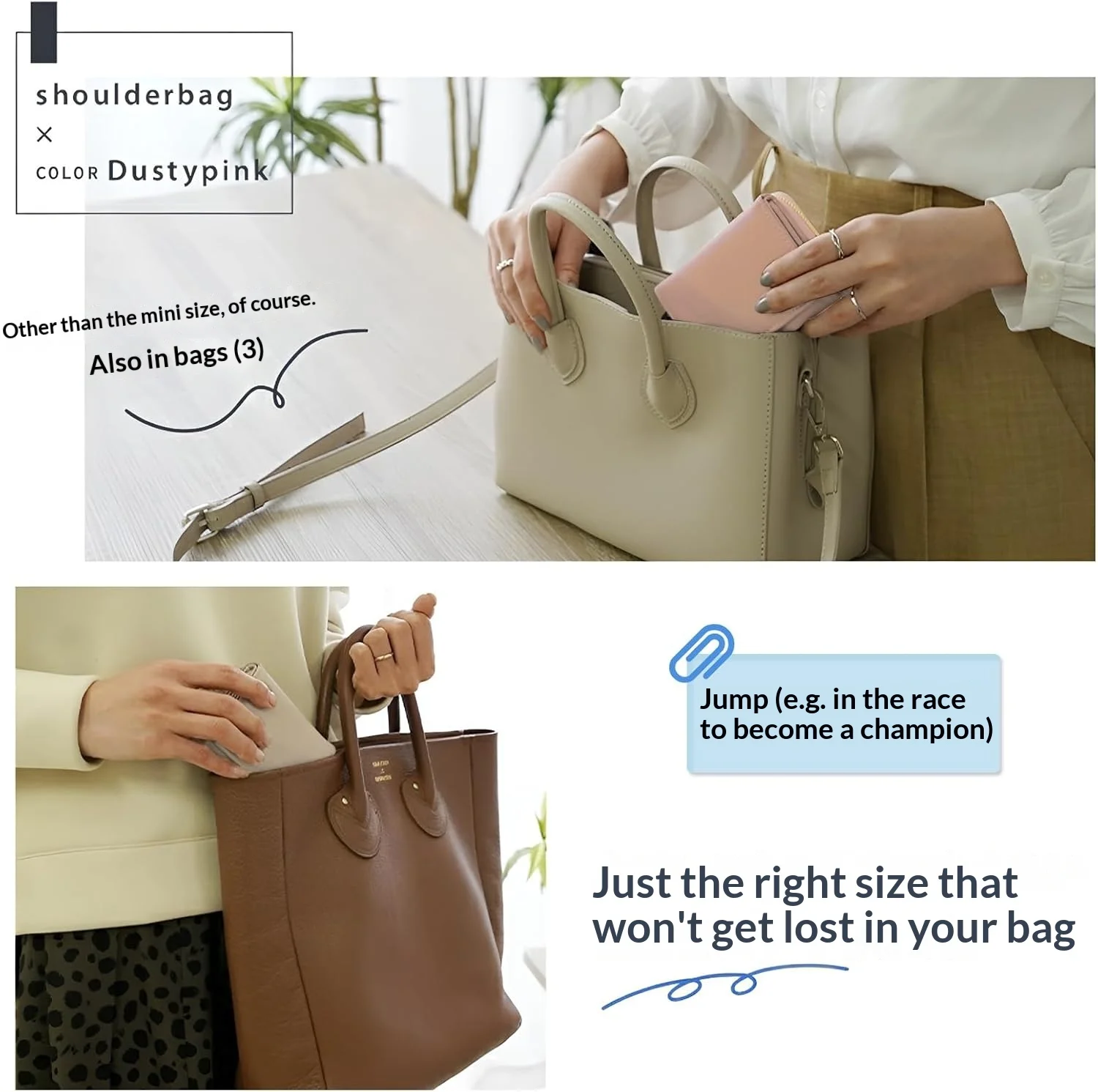Pomelo Best Trifold Small Wallet For Women RFID Blocking Faux Leather Slim Card Holder With Zipper Coin